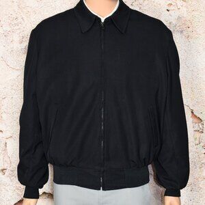 Vintage Black NEPTUNE GARMENT CO. Thinsulate Military Harrington Jacket - 50 Reg